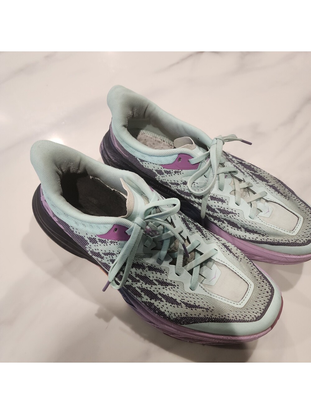 HOKA ONE ONE Women’s Running Shoes Mint Purple Size 10 – Athletic Sneakers